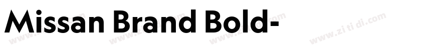 Missan Brand Bold字体转换